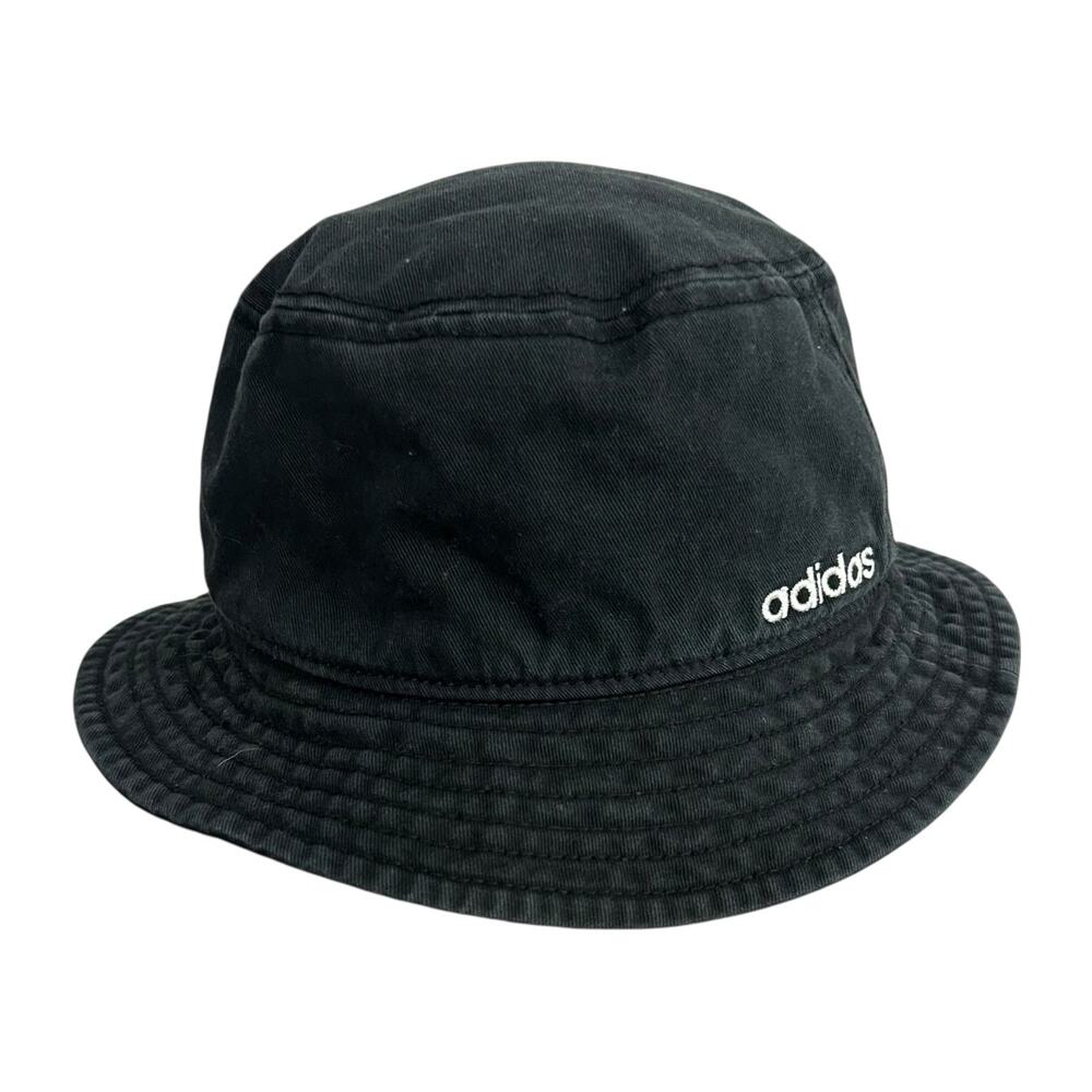 Adidas Black‎ Cotton Bucket Hat OS AEROREADY Streetwear Sporty Casual Y2K Retro